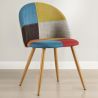 Dining Chair - Upholstered in Patchwork - Scandinavian Style - Simona image 7