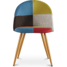 Buy Dining Chair - Upholstered in Patchwork - Scandinavian Style - Simona Multicolour 59934 - in the EU