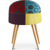 Buy Dining Chair - Upholstered in Patchwork - Scandinavian Style - Ray Multicolour 59935 Home delivery