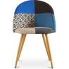 Buy Dining Chair - Upholstered in Patchwork - Scandinavian Style - Evelyne Multicolour 59936 - in the EU
