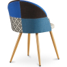Buy Dining Chair - Upholstered in Patchwork - Scandinavian Style - Evelyne Multicolour 59936 in the Europe