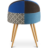 Buy Dining Chair - Upholstered in Patchwork - Scandinavian Style - Evelyne Multicolour 59936 Home delivery