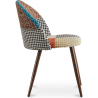 Buy Dining Chair - Upholstered in Patchwork - Scandinavian Style - Patty Multicolour 59938 at Privatefloor