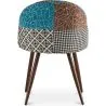 Dining Chair - Upholstered in Patchwork - Scandinavian Style - Patty image 7