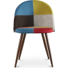 Buy Dining Chair - Upholstered in Patchwork - Scandinavian Style - Simona Multicolour 59939 - in the EU