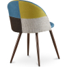 Buy Dining Chair - Upholstered in Patchwork - Scandinavian Style - Simona Multicolour 59939 in the Europe