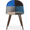 Buy Dining Chair - Upholstered in Patchwork - Scandinavian Style - Pixi Multicolour 59941 - in the EU