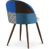 Buy Dining Chair - Upholstered in Patchwork - Scandinavian Style - Pixi Multicolour 59941 in the Europe