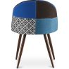 Buy Dining Chair - Upholstered in Patchwork - Scandinavian Style - Pixi Multicolour 59941 Home delivery