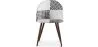 Dining Chair - Upholstered in Black and White Patchwork - Evelyne image 7