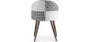 Dining Chair - Upholstered in Black and White Patchwork - Evelyne image 7