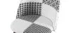 Dining Chair - Upholstered in Black and White Patchwork - Evelyne image 7