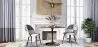 Dining Chair - Upholstered in Black and White Patchwork - Evelyne image 7