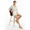 Patchwork Upholstered Stool - Scandinavian Style - Evelyne image 7