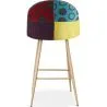 Patchwork Upholstered Stool - Scandinavian Style - Evelyne image 7