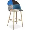Patchwork Upholstered Stool - Scandinavian Style - Evelyne image 7