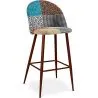 Patchwork Upholstered Stool - Scandinavian Style - Patty image 7