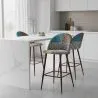 Patchwork Upholstered Stool - Scandinavian Style - Patty image 7