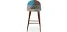 Patchwork Upholstered Stool - Scandinavian Style - Patty image 7