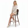 Patchwork Upholstered Stool - Scandinavian Style - Patty image 7