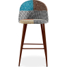 Buy Patchwork Upholstered Stool - Scandinavian Style - Patty Multicolour 59948 - in the EU