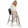 Patchwork Upholstered Stool - Scandinavian Style - Simona image 7