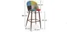 Patchwork Upholstered Stool - Scandinavian Style - Simona image 7