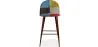Patchwork Upholstered Stool - Scandinavian Style - Simona image 7