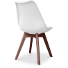 Buy Dining chair Denisse Scandi Style Premium Design With Cushion - Dark Legs White 59953 home delivery