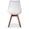 Buy Dining chair Denisse Scandi Style Premium Design With Cushion - Dark Legs White 59953 in the Europe
