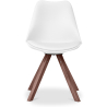 Buy Dining chair Denisse Scandi Style Premium Design Dark Legs with Cushion White 59954 - prices