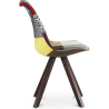 Buy Dining Chair Denisse Upholstered Scandi Design Dark Wooden Legs Premium - Patchwork Ray Multicolour 59957 at Privatefloor