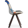 Buy Dining Chair Denisse Upholstered Scandi Design Dark Wooden Legs Premium - Patchwork Pixi Multicolour 59958 at Privatefloor
