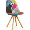 Buy Dining Chair - Upholstered in Patchwork - Simona Multicolour 59961 - prices
