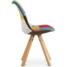 Buy Dining Chair - Upholstered in Patchwork - Simona Multicolour 59961 at Privatefloor