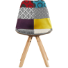 Buy Dining Chair - Upholstered in Patchwork - Ray Multicolour 59962 - in the EU