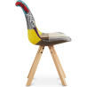 Buy Dining Chair - Upholstered in Patchwork - Ray Multicolour 59962 at Privatefloor