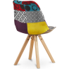 Buy Dining Chair - Upholstered in Patchwork - Ray Multicolour 59962 in the Europe
