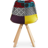 Buy Dining Chair - Upholstered in Patchwork - Ray Multicolour 59962 Home delivery