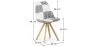 Dining Chair - Upholstered in Black and White Patchwork - Denisse image 7