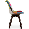 Buy Dining Chair - Upholstered in Patchwork - Simona Multicolour 59966 at Privatefloor