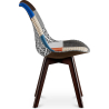 Buy Dining Chair Denisse Upholstered Scandi Design Dark Wooden Legs Premium New Edition - Patchwork Pixi Multicolour 59968 at Privatefloor