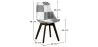 Dining Chair - Upholstered in Black and White Patchwork - New Edition - Sam image 7