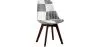 Dining Chair - Upholstered in Black and White Patchwork - New Edition - Sam image 7
