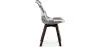 Dining Chair - Upholstered in Black and White Patchwork - New Edition - Sam image 7