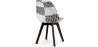 Dining Chair - Upholstered in Black and White Patchwork - New Edition - Sam image 7