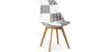 Dining Chair - Black and White Patchwork Upholstery - New Edition - Sam image 7