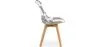 Dining Chair - Black and White Patchwork Upholstery - New Edition - Sam image 7
