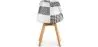 Dining Chair - Black and White Patchwork Upholstery - New Edition - Sam image 7