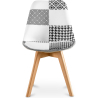 Buy Dining Chair - Black and White Patchwork Upholstery - New Edition - Sam White / Black 59974 - in the EU